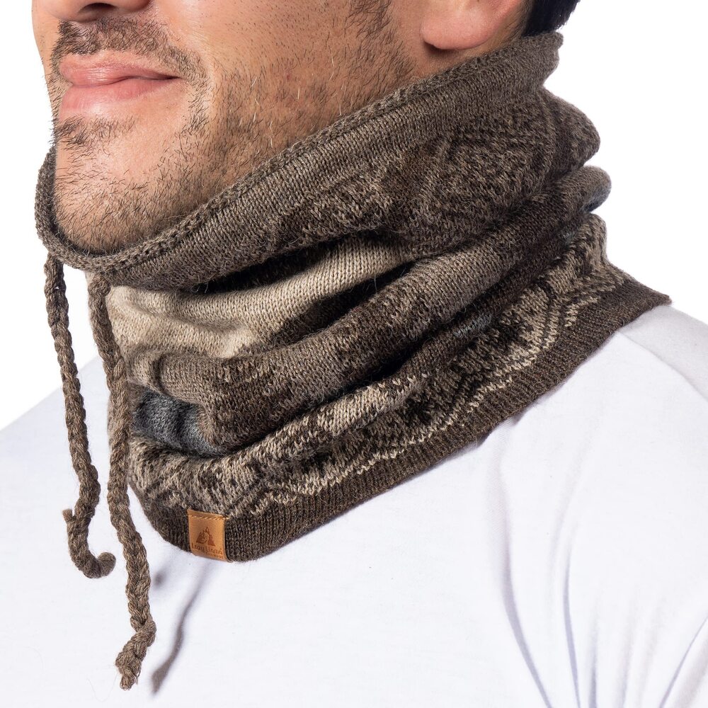 6536 Lazy Llama Eco Wear Baby Alpaca Neck Warmer Unisex Winter Warmer Hat